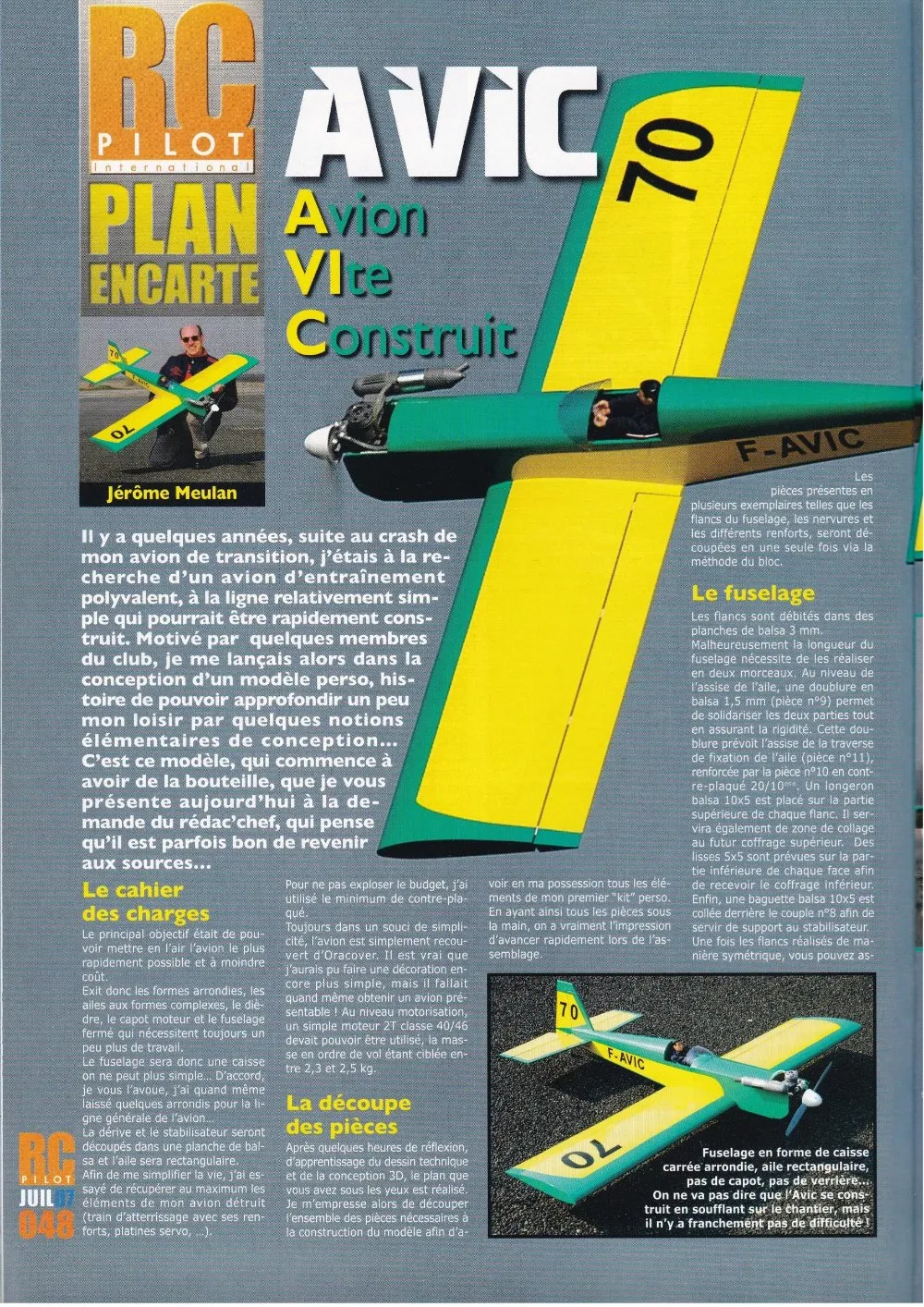 Article publié dans RC Pilot