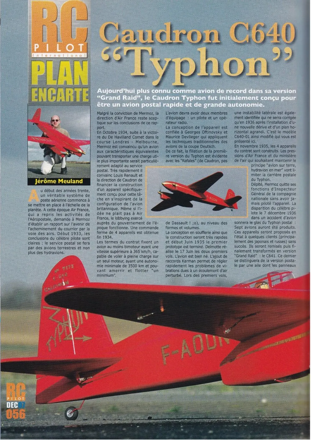 Article publié dans RC Pilot