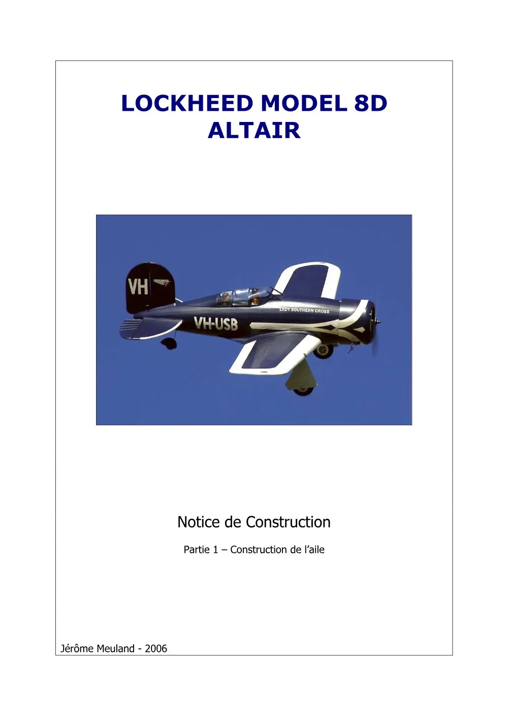 Notice de construction - Partie 1