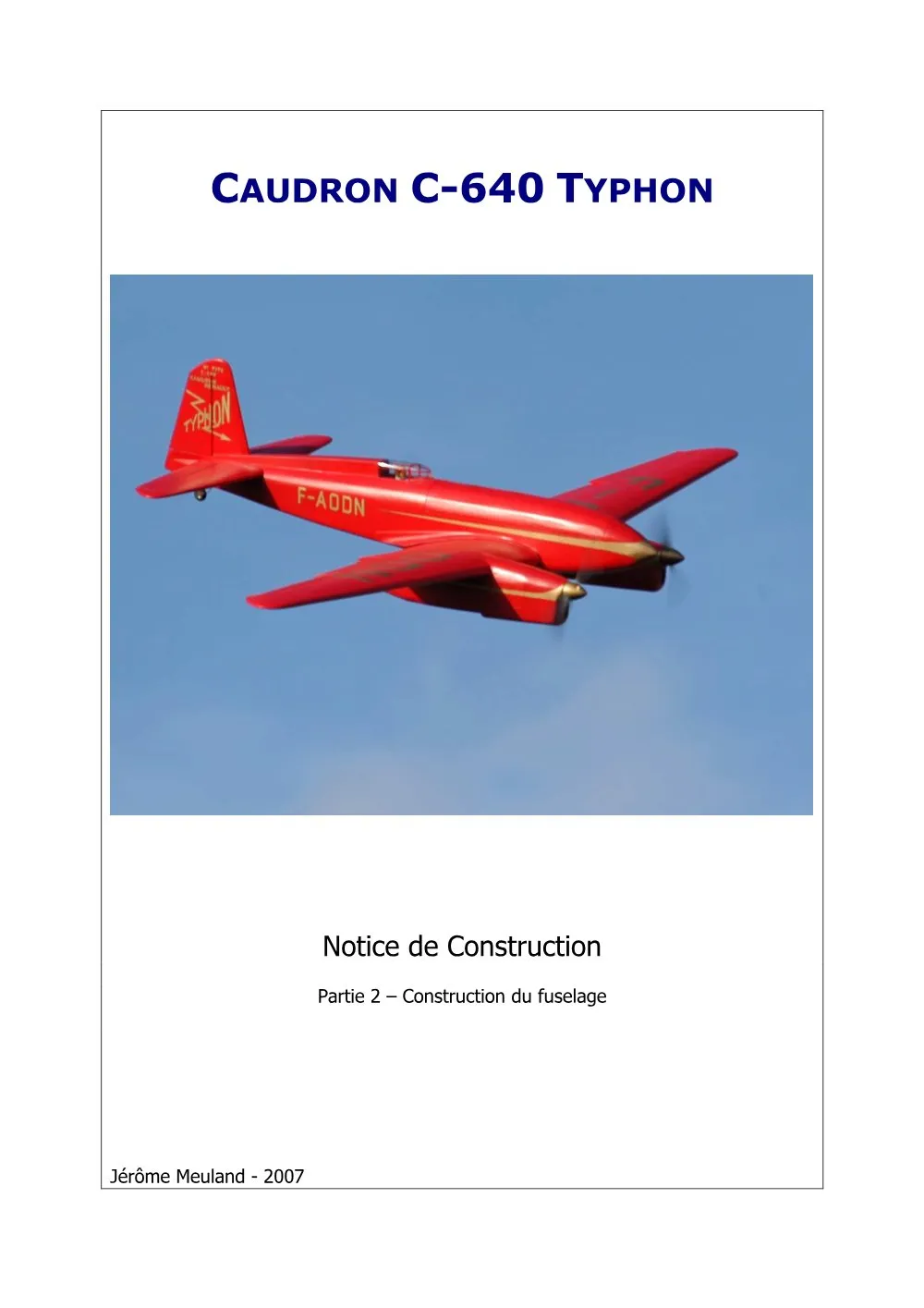 Notice de construction - Partie 2